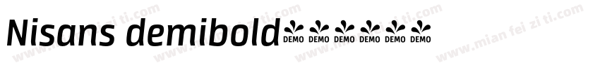 Nisans demibold字体转换